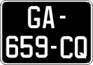 French license plate, SIV (oldtimers)