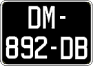 French license plate, SIV (oldtimers)