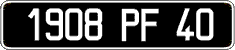 French license plate, FNI