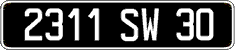 French license plate, FNI
