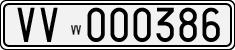 License plate of Italy, Cars (1927 year series)