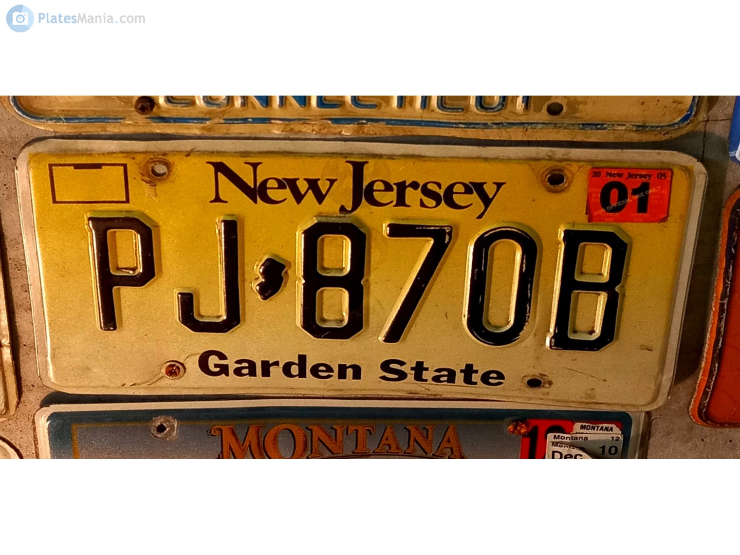 PJ-870B, License plate without vehicle 