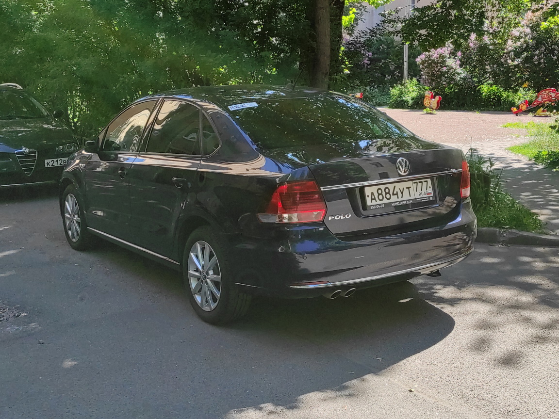 а 884 ут 777, Volkswagen Polo 5th gen Sedan (A05), 2010­–2015