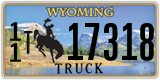 Wyoming, Truck (1(2) 12345)
