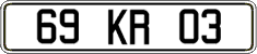 French license plate, FNI