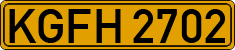 License plate of Kyrgyzstan, Foreign citizens and enterprises (1994)