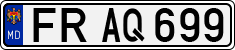 License plate of Moldova, Cars (1992)
