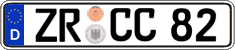 German license plate, Regular plates