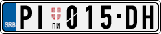 License plate of Serbia, Cars