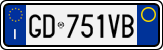License plate of Italy, Cars (1994 year series)