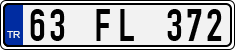 License plate of Turkey, Regular plates