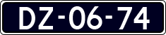 License plate of the Netherlands, Imported oldtimers (cars)