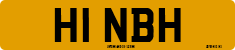License plate of the United Kingdom, 1983 year system