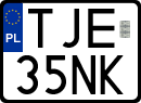 License plates of Poland, Special vehicles and motorcycles