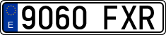 License plates of Spain, Ordinary (2000)