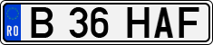 License plate of Romania, Regular plates
