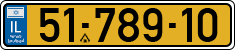 License plate of Israel, Regular plates