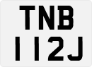 License plate of the United Kingdom, 1963 year system