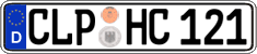 German license plate, Regular plates