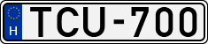 license plates of Hungary, Cars (1990)