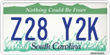 South Carolina, Vanity Plates