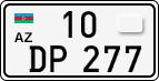 License plate of Azerbaijan, Cars