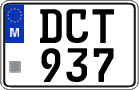 License plate of Malta, Regular plates (ABC 123)