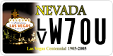 Nevada, Specialty plates (AB XXXX)