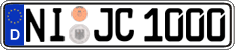German license plate, Regular plates