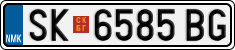 License plate of North Macedonia, Regular plates (2012)
