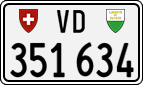 License plate of Switzerland, Cars