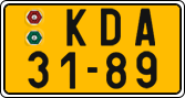 License plate of the Czech Republic, Commercial vehicles (1960)