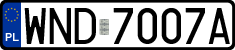 License plates of Poland, Regular car plates