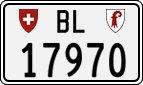 License plate of Switzerland, Cars