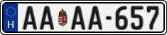 license plates of Hungary, Regular plates (2022)