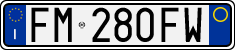 License plate of Italy, Cars (1994 year series)