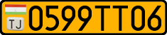 License plate of Tajikistan, Public transport (2009)