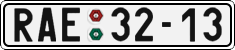 License plate of the Czech Republic, Cars (1960)