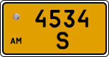 License plate of Armenia, Public transport