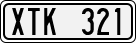 License plate of Sweden, Regular plates