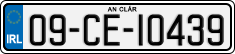 License plate of Ireland, Regular plates