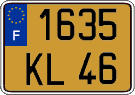 French license plate, FNI