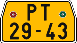 License plate of the Czech Republic, Commercial vehicles (1960)