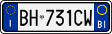 License plate of Italy, Cars (1994 year series)