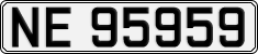 License plate of Norway, Cars