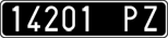 License plate of Italy, Cars (1927 year series)