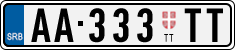 License plate of Serbia, Trailers