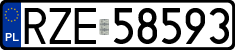 License plates of Poland, Regular car plates