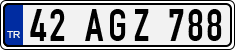 License plate of Turkey, Regular plates