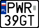 License plates of Poland, Special vehicles and motorcycles